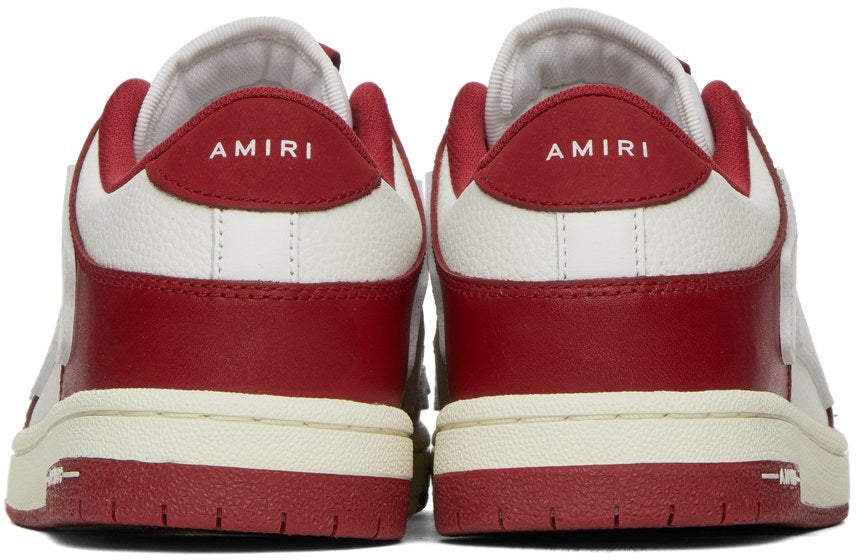 AMIRI 'Red & White Skel Low Sneakers'