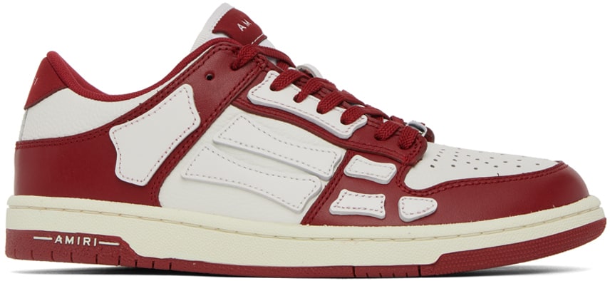 AMIRI 'Red & White Skel Low Sneakers'