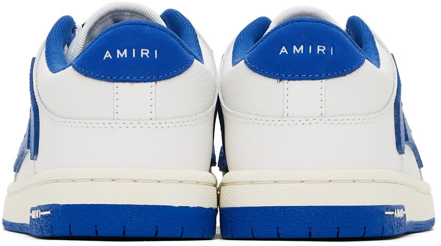 AMIRI 'White & Blue Skel Top Low Sneakers'
