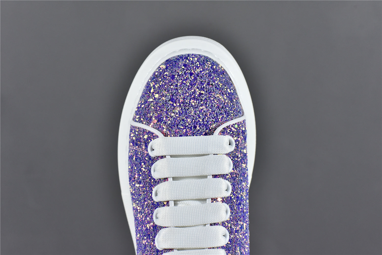 Alexander McQ Oversized Sneaker Purple Glitter