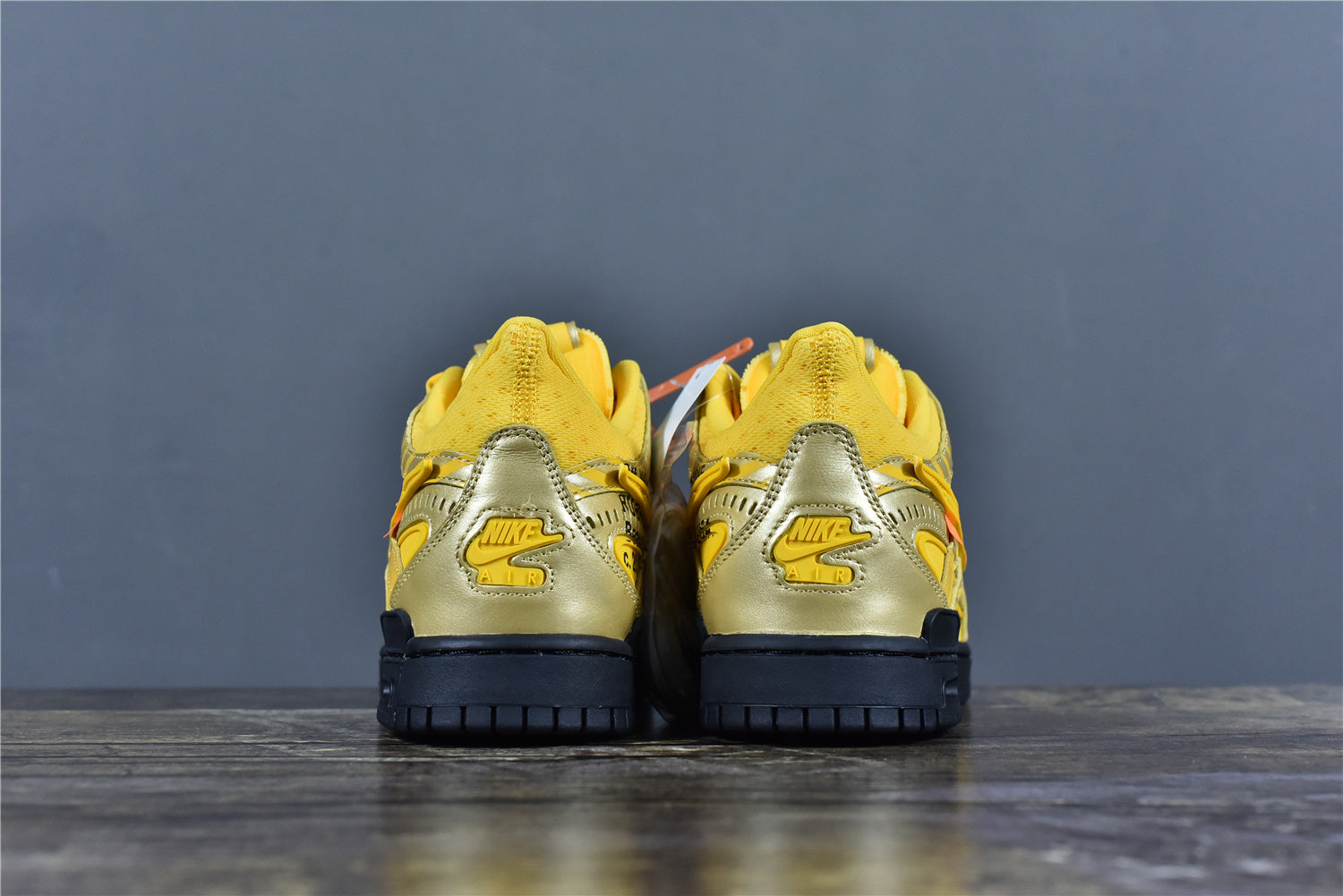Off-White Air Rubber Dunk University Gold
